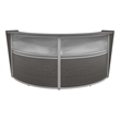 Regency Marque Plexi Reception Curved Desk Workstation 124.25W x 49D