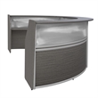 Regency Marque Plexi Reception Curved Desk Workstation 143.50W x 71D