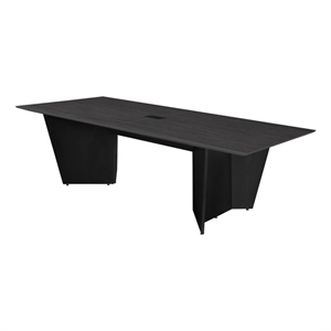 Array 72&quot Conference Table with Power Data Grommet- Ash Grey/ Black