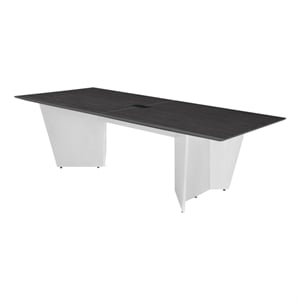 Array 72&quot Conference Table with Power Data Grommet- Ash Grey/ White