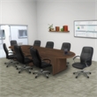 Regency Legacy 12 ft. Racetrack Conference Table with Charging Port- Neo Walnut