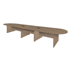 Regency Legacy 18 ft Racetrack Conference Table with 2 Charging Ports- Noble Oak