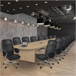 Regency Legacy 20 ft Racetrack Conference Table with 3 Charging Ports- Noble Oak