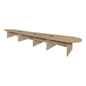 Regency Legacy 22 ft Racetrack Conference Table with 3 Charging Ports- Noble Oak