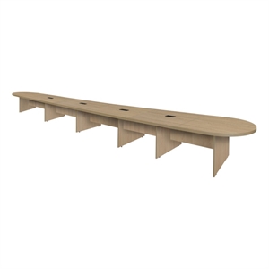 Regency Legacy 24 ft Racetrack Conference Table with 4 Charging Ports- Noble Oak