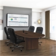 Regency Legacy 6 ft Racetrack Conference Table with Charging Port- Neo Walnut