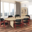 Regency Legacy 8 ft Racetrack Conference Table with Charging Port- Noble Oak