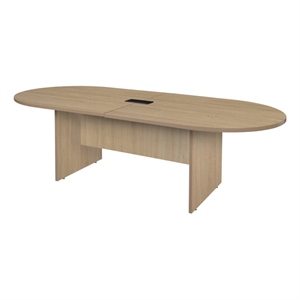 Regency Legacy 8 ft Racetrack Conference Table with Charging Port- Noble Oak