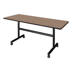 Regency Kobe 60 x 24&quot Flip-Top Training Nesting Table- Noble Oak