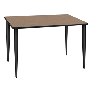 Regency Kahlo 42 x 24&quot Training Seminar Table- Noble Oak Top/Black Tapered Legs