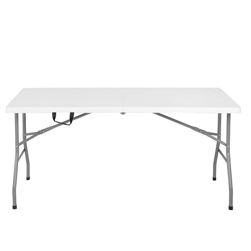 Regency Trestle 5 ft Folding Table Heavy-Duty Steel Frame  60x29x29 - White