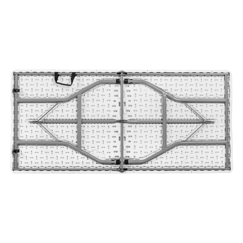 Regency Trestle 5 ft Folding Table Heavy-Duty Steel Frame  60x29x29 - White