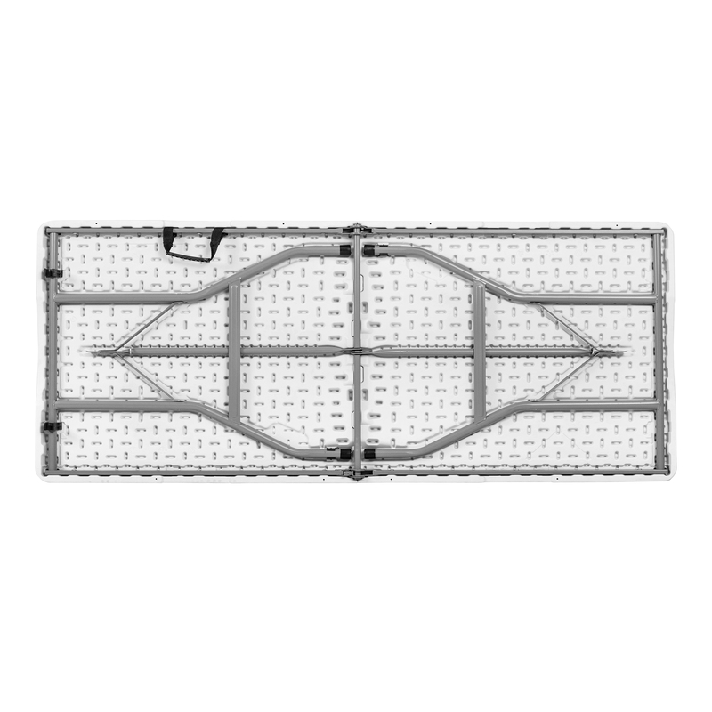 Regency Trestle 6 ft Folding Table Heavy-Duty Steel Frame 72x29 in - White