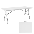 Regency Trestle 6 ft Folding Table and 6 Chairs Set - 72