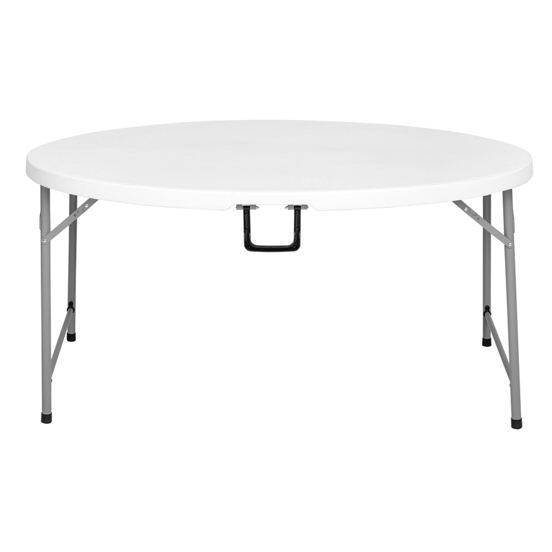 Regency Trestle 6 ft Round Folding Table Heavy-Duty Steel Frame 72