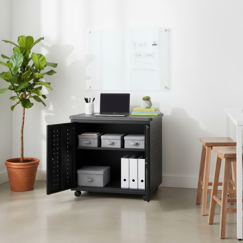Regency Mesa Steel Mobile Locking 2-Door Storage Cabinet 30