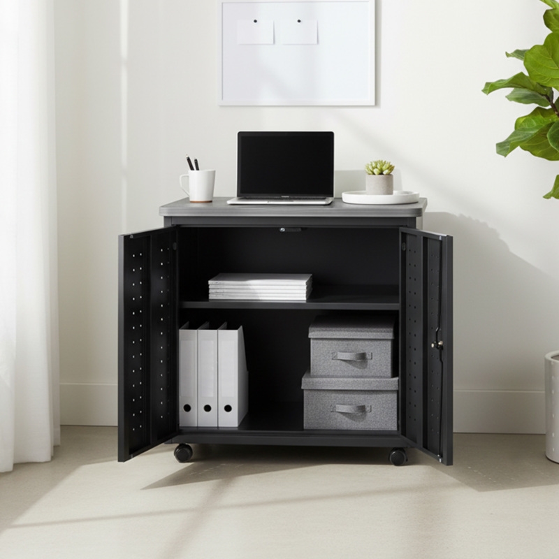 Regency Mesa Steel Mobile Locking 2-Door Storage Cabinet 30