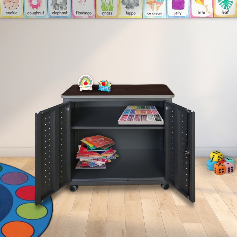 Regency Mesa Steel Mobile Locking 2-Door Storage Cabinet 30