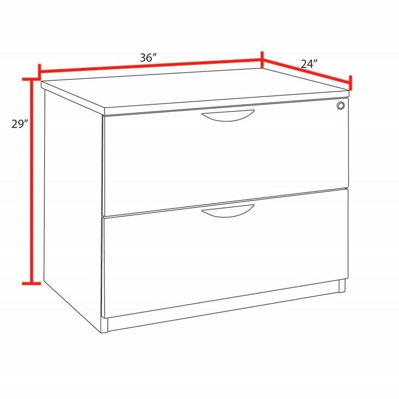 Regency Legacy 2 Drawer Lateral File- Noble Oak