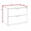 Regency Legacy 2 Drawer Lateral File- Noble Oak