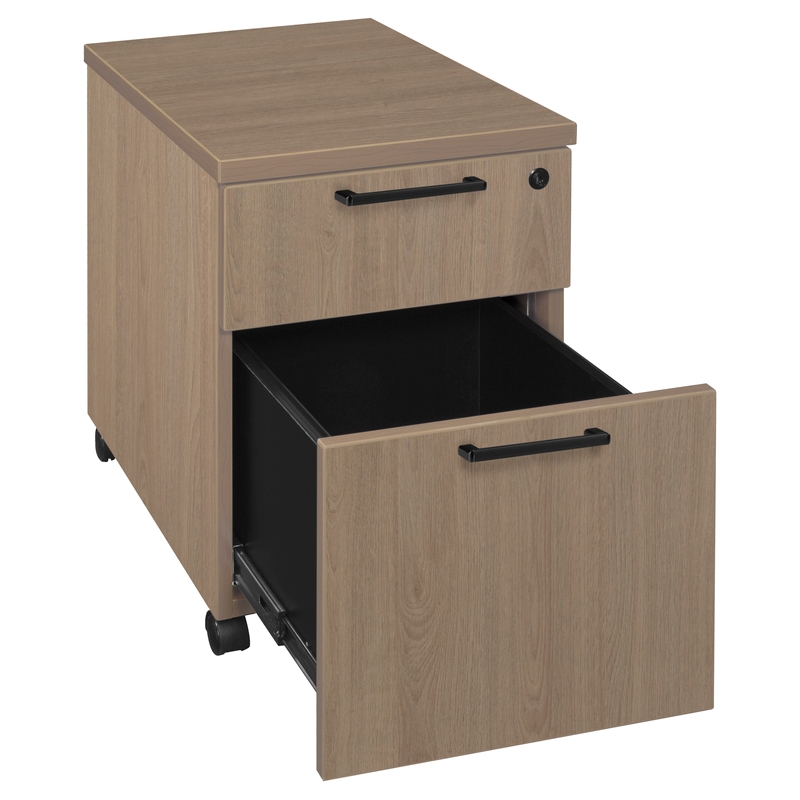 Regency Legacy Box File Mobile Pedestal Drawer Unit- Noble Oak