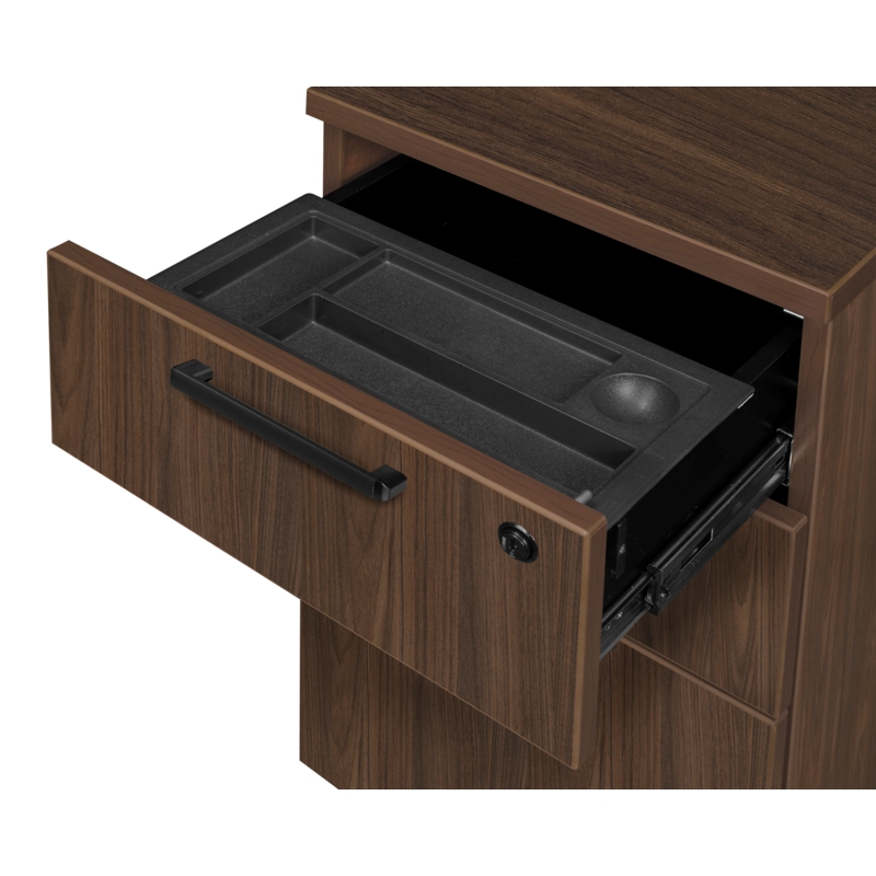Regency Legacy Box File Mobile Pedestal Drawer Unit- Neo Walnut
