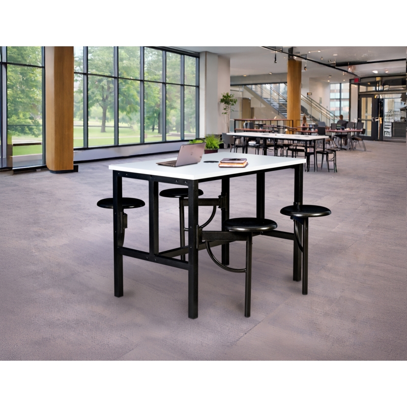 Regency Endure Collaborative Table/Chair Set with 4 Stools/White Dry Erase Top