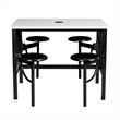 Regency Endure Collaborative Table/Chair Set with 4 Stools/White Dry Erase Top