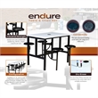 Regency Endure Collaborative Table/Chair Set with 4 Stools/White Dry Erase Top