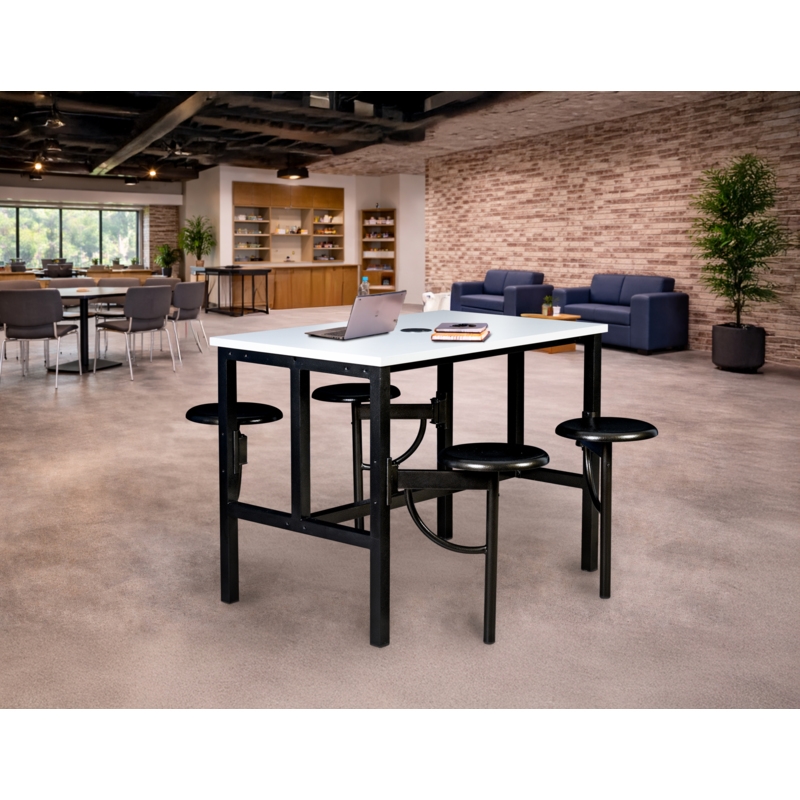 Regency Endure Collaborative Table/Chair Set with 4 Stools/White Dry Erase Top
