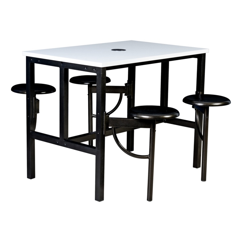 Regency Endure Collaborative Table/Chair Set with 4 Stools/White Dry Erase Top