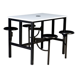 Regency Endure Collaborative Table/Chair Set with 4 Stools/White Dry Erase Top
