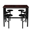 Regency Endure Collaborative Table/Chair Set with 4 Stools/Walnut Top