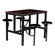 Regency Endure Collaborative Table/Chair Set with 4 Stools/Walnut Top