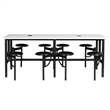 Regency Endure Collaborative Table/Chair Set with 8 Stools/White Dry Erase Top