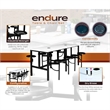 Regency Endure Collaborative Table/Chair Set with 8 Stools/White Dry Erase Top