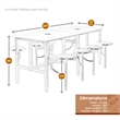 Regency Endure Collaborative Table/Chair Set with 8 Stools/White Dry Erase Top