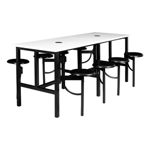 Regency Endure Collaborative Table/Chair Set with 8 Stools/White Dry Erase Top