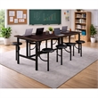 Regency Endure Collaborative Table/Chair Set with 8 Stools/Walnut Top