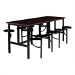 Regency Endure Collaborative Table/Chair Set with 8 Stools/Walnut Top