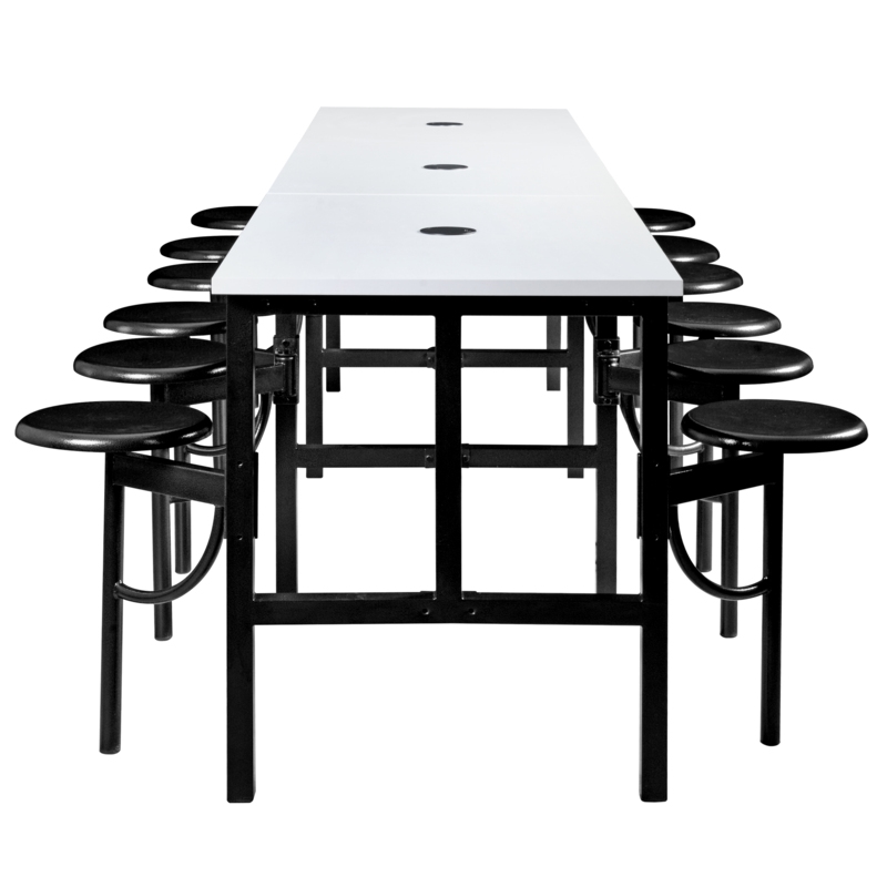 Regency Endure Collaborative Table/Chair Set with 12 Stools/White Dry Erase Top