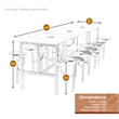 Regency Endure Collaborative Table/Chair Set with 12 Stools/White Dry Erase Top