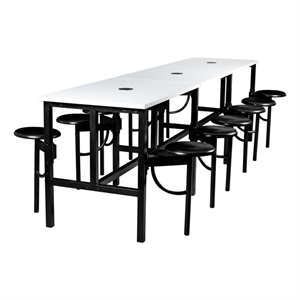 Regency Endure Collaborative Table/Chair Set with 12 Stools/White Dry Erase Top