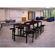 Regency Endure Collaborative Table/Chair Set with 12 Stools/Walnut Top