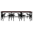 Regency Endure Collaborative Table/Chair Set with 12 Stools/Walnut Top