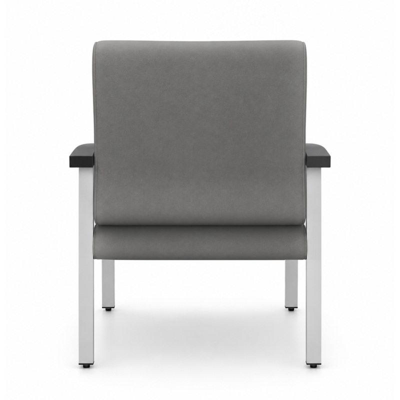 Regency Welcome Bariatric Guest Reception and Waiting Room Chair w/ Arms - Grey