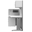 Regency 65W x 33D Straight Workstation Panel with Storage in Pure White