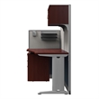 Regency 65W x 33D Straight Workstation Panel with Storage in Hansen Cherry