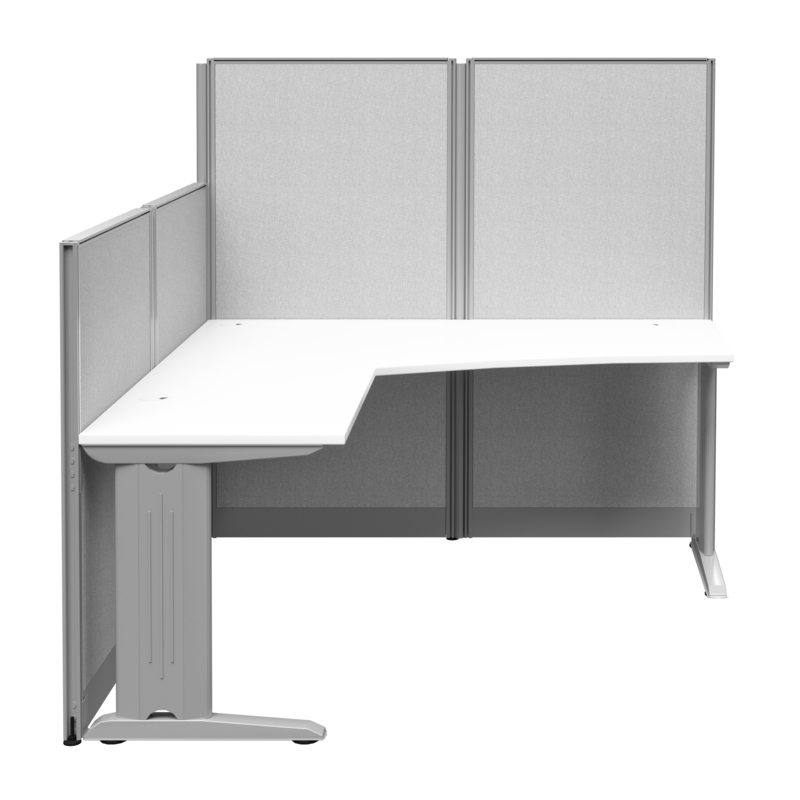 Regency 65W x 65D L-Workstation with Panel-Pure White