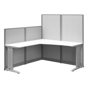 Regency 65W x 65D L-Workstation with Panel-Pure White